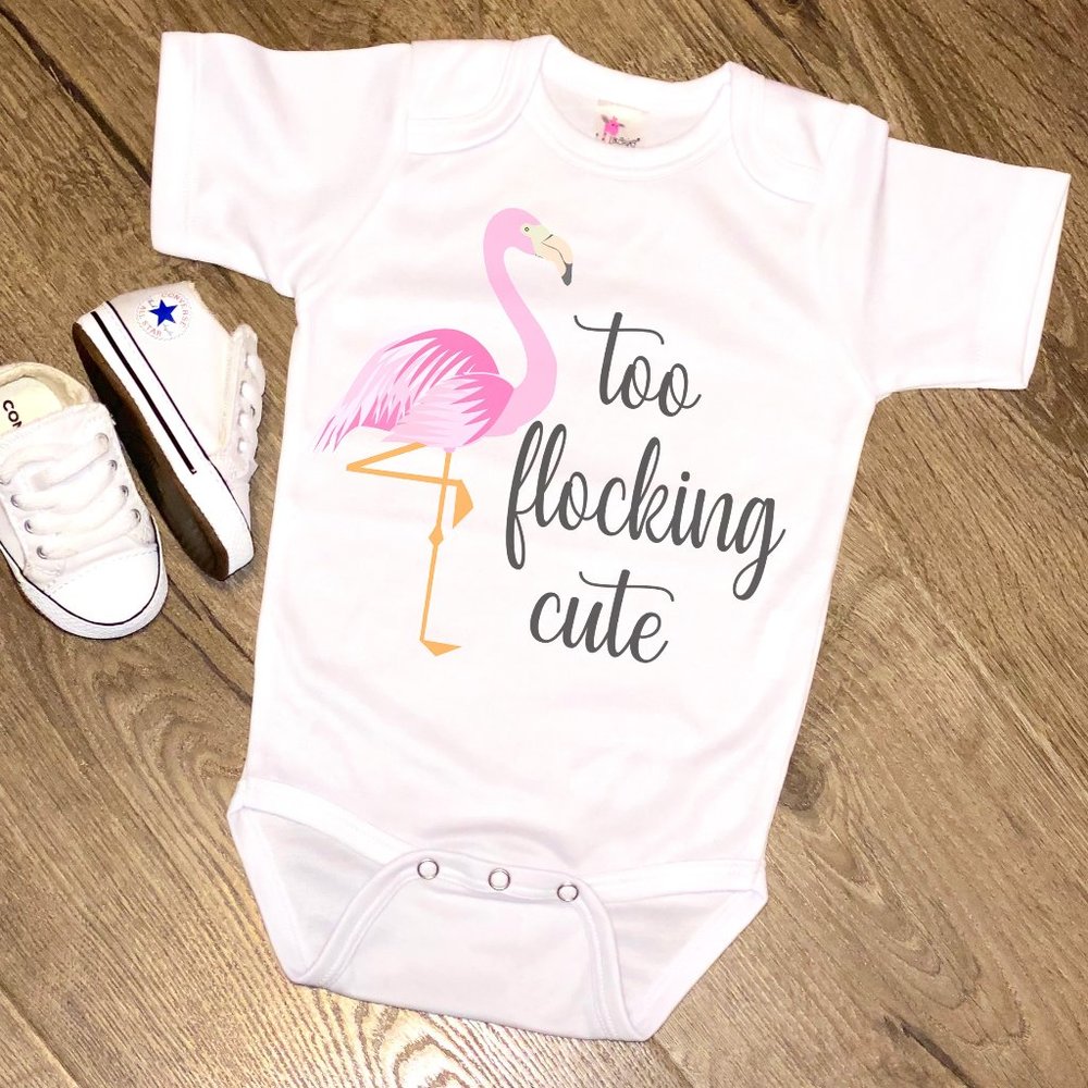 Too Flocking Cute Baby Onesie